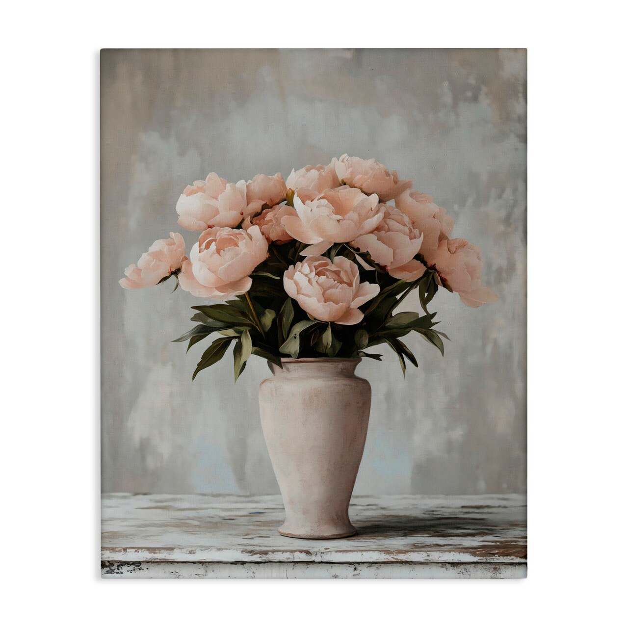 Stupell Industries Tall Pink Vase For Roses Canvas, design by Franklyn Gregory